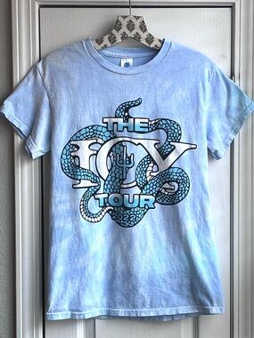 TWENTY ONE PILOTS The Icy Tour 2022 Concert T-Shirt Light Blue Tie Dye Women’s S